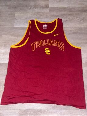 Nike USC Trojans Garnet & Gold Athletic Tank